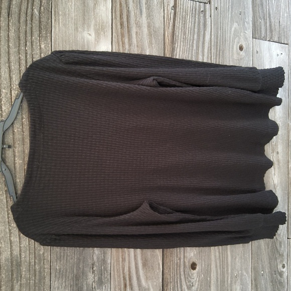 LOFT Black Textured Women's Top Size XL - Picture 6 of 6